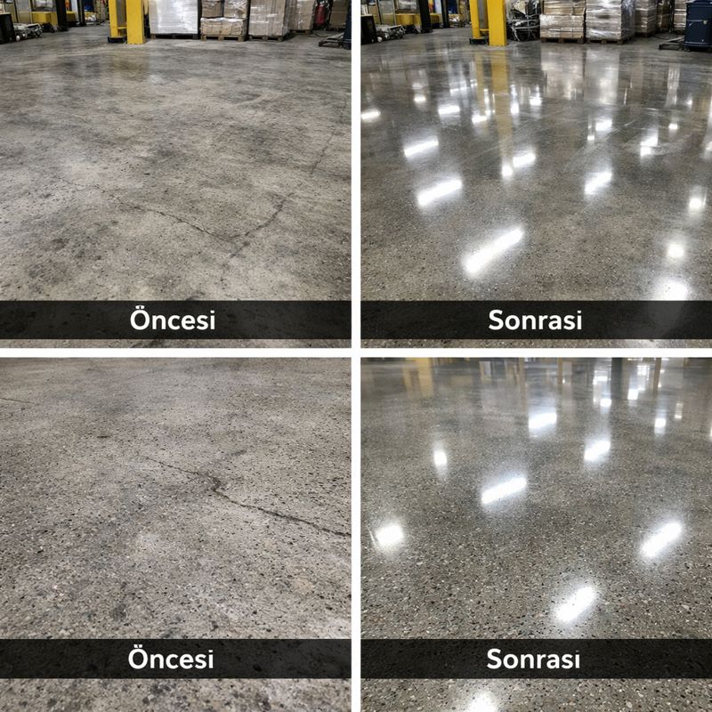 Beton Parlatma Parlak Yüzey